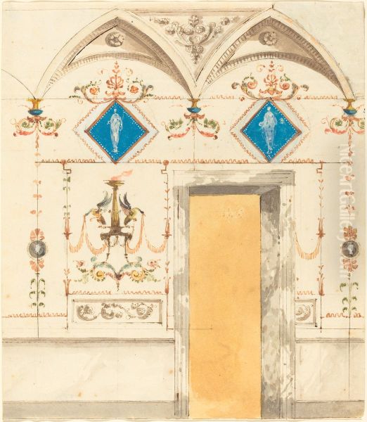 Pompeiian Wall Decoration - view 1