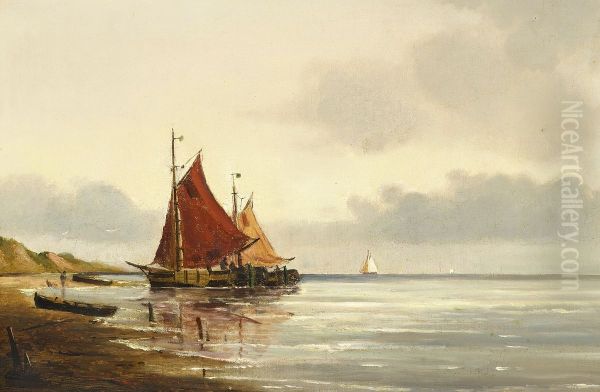 Fishing boats at the shore. - view 1