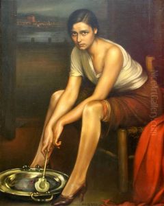 La chiquita piconera by Julio Romero De Torres