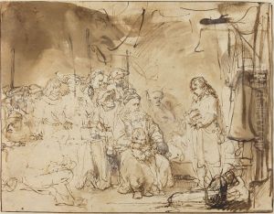 Joseph Recounting His Dreams by Rembrandt