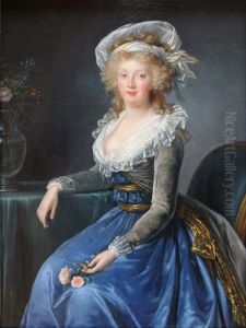 Portrait de Marie-Therese, princesse des Deux-Siciles, imperatrice d'Allemagne