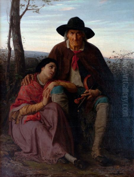 Le violoniste aveugle et sa fille - view 1