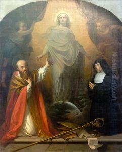 L'immaculee conception by Auguste-Barthelemy Glaize