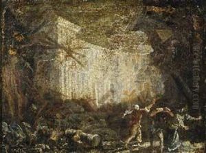 Sansone Abbatte Le Colonne E Fa Crollare Il Tempio by Jacopo Chiavistelli
