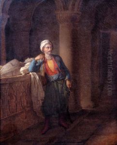 Maleck-Adhel attendant Mathilde au tombeau de Josselin de Montmorency
