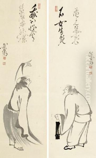 Kanzan And Jittoku - view 1
