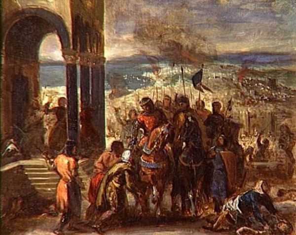 La Prise de Constantinople par les Croises - view 1