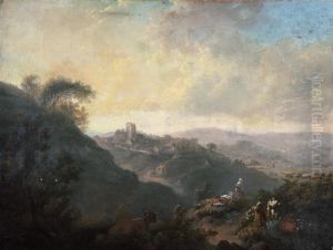 Llantrisant by Julius Caesar Ibbetson