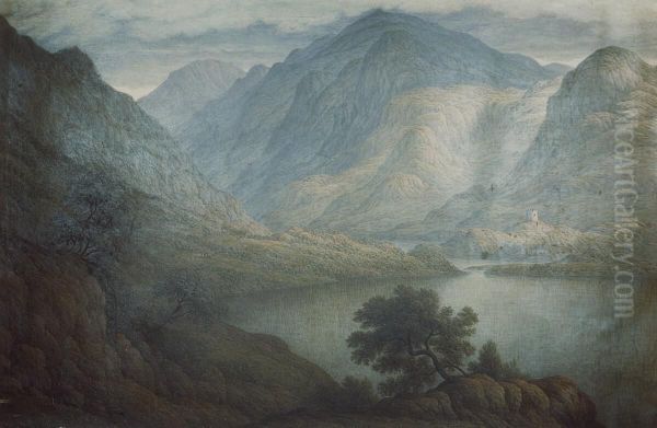 Snowdon & Dolbadern Castle, north Wales - view 1