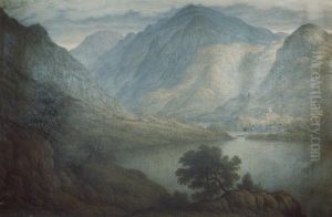 Snowdon & Dolbadern Castle, north Wales by John Glover