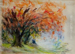 Bouquet d'arbres au feuillage rouge Bouquet d'arbres au feuillage rouge