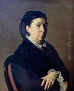 Portrait de la mere de l'artiste by Paul Leroy
