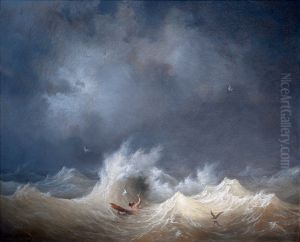 Le naufrage by Ambroise-Louis Garneray