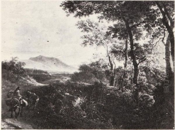 Landscape with a Mulerider - view 1