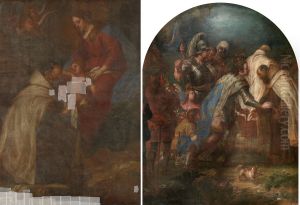 The Virgin and Child in a Glory of Angels by Lucas Franchoys the Younger