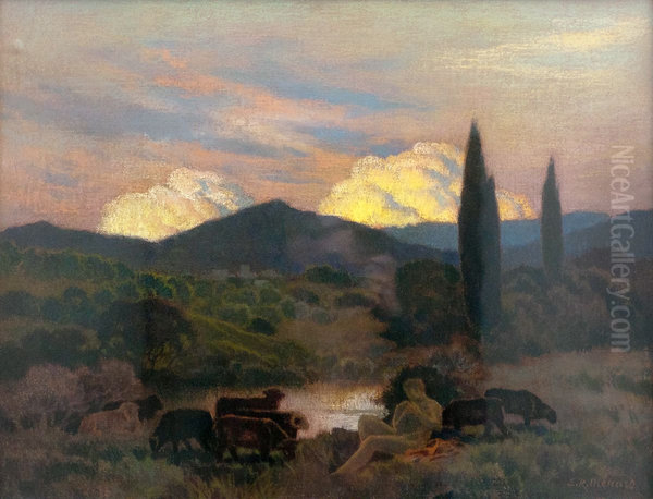 Patre au crepuscule, Provence - view 1