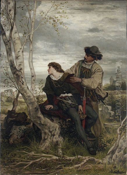 Hamlet und Horatio auf dem Kirchhof - view 1
