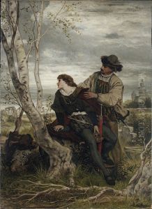 Hamlet und Horatio auf dem Kirchhof by Victor Muller