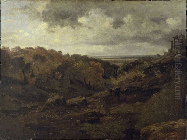 Italian Landscape near Marino in Autumn - view 1