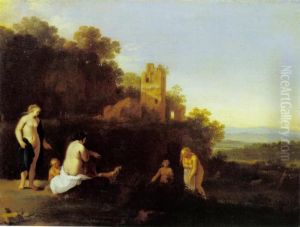 Landscape with the Discovery of Callisto's Pregnancy by Cornelius van Poelenburgh
