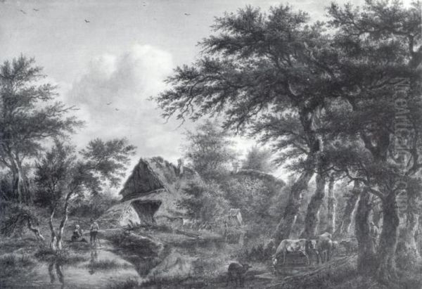 Landscape with Farm Amidst Trees - view 1