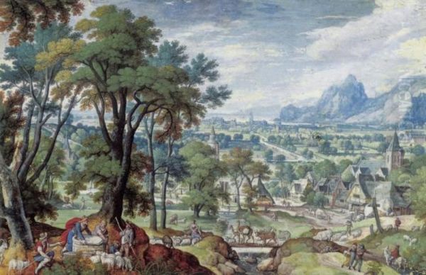 Landscape with Jacob at the Well - view 1