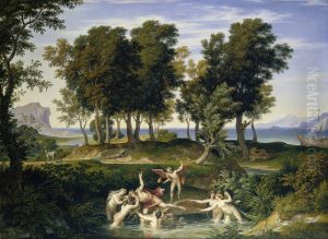 Landscape with the Rape of Hylas by Joseph Anton Koch