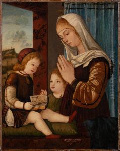 Madonna mit Kind und Johannesknaben by Vittore Carpaccio