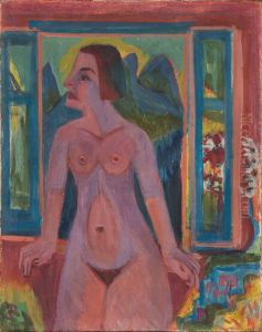 Nude Woman at window by Ernst Ludwig Kirchner