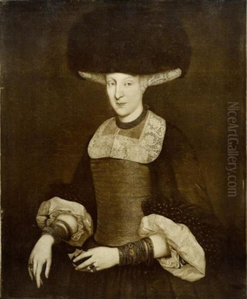 Portrait of a Richly Dressed Young Woman - view 1