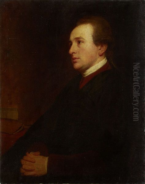 Portrait of a Young Man at his Desk - view 1