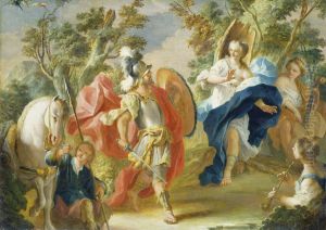 Rinaldo und Armida im Zauberwald by Anton Kern