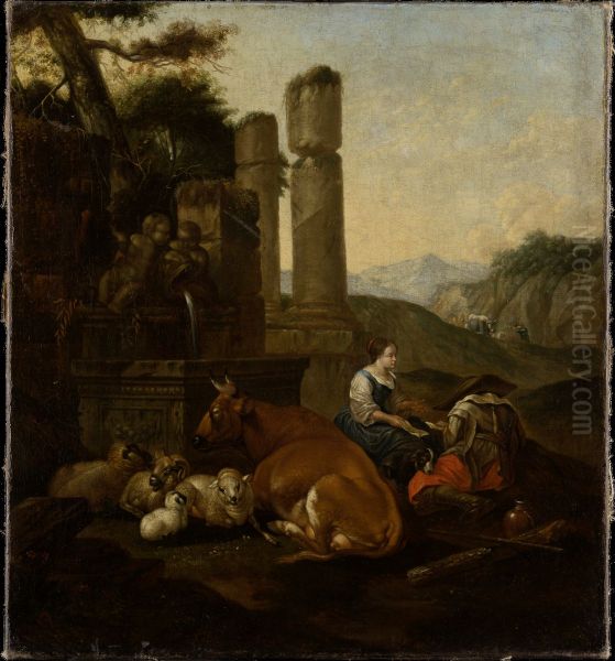 Shepherds in the Roman Campagna - view 1