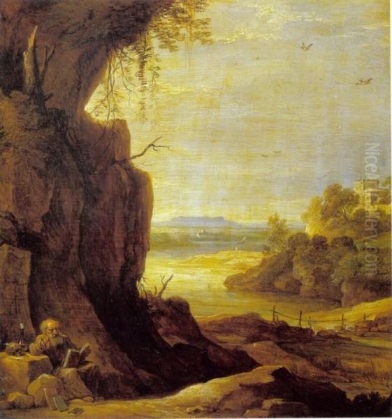Southern Landscape with St Anthony the Hermit - view 1