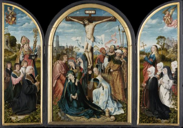 Crucifixion Triptych of the Humbracht Family of Frankfurt - view 1