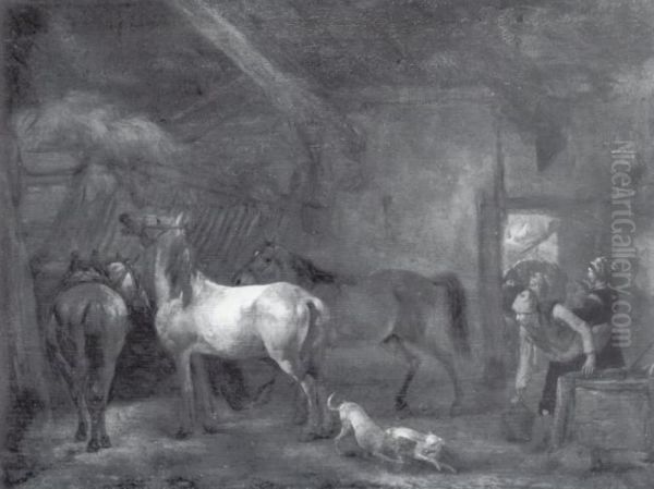 Stable with Three Horses - view 1