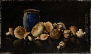 Still Life with Blue Vase and Mushrooms Still Life with Blue Vase and Mushrooms