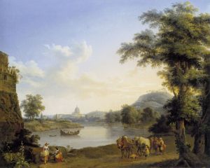 View of Saint Peter's in Rome by Jacob Philipp Hackert