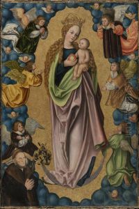 Virgin on the Crescent Moon Worshipped by the Donor Hieronymus Rudelauf by Lucas Cranach the Elder