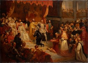 Die Abdankung Kaiser Karls V. zu Gunsten seines Sohnes Philipp II. zu Brussel am 25. Oktober 1555 Die Abdankung Kaiser Karls V. zu Gunsten seines Sohnes Philipp II. zu Brussel am 25. Oktober 1555