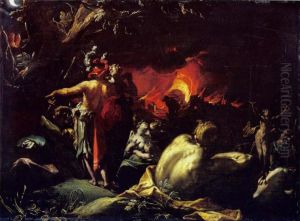 The Burning of Troy by Abraham Bloemaert