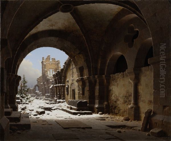 Church Ruin in Winter - view 1