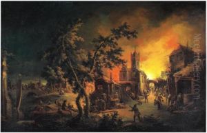 Conflagration at Night
