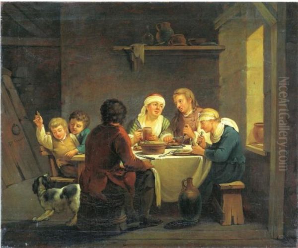 A Family at Table - view 1