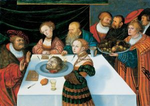 Gastmahl des Herodes by Lucas Cranach the Elder