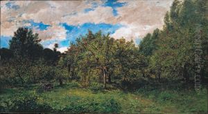French Orchard at Harvest Time (Le verger) by Charles-Francois Daubigny