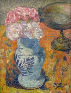 Bouquet au vase de Quimper by Louis George Eleonor Roy