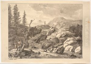 Vandfald by Johan Wilhelm Ludwig Dahl