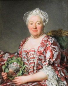 Portrait de Madame Denis, niece de Voltaire by Joseph-Siffred Duplessis