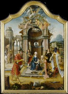 Die Anbetung der Heiligen Drei Konige by Master Of The Von Groote Adoration